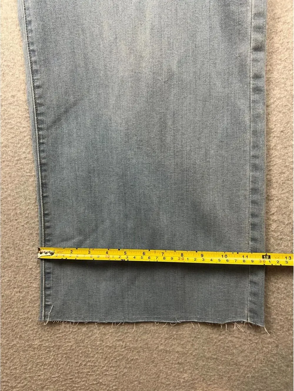 Sonoma Wide Leg High Rise Jeans Womens Plus Size 20 Relaxed Raw Hem Button Fly